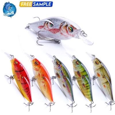 China Wholesale ABS Hard Plastic Crankbaits 3D Lure Eyes 7.5cm 7.5cm Crab 11g Artificial Bait Fishing Product Crankbait Hard Floating Bait With Hook for sale