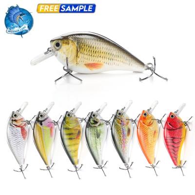 China Vivid Fish Action 70mm Square 14.7g Swimming Bill Fishing Crankbait Lure Deep Blanks, Best Unpainted Fishing Lure for sale