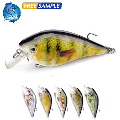 China Bill Bionic Crankbait Fishing Lure Deep Square 12g Custom 60mm Action Vivid Fish Action Floating Diving Bionic Bass Lures Fish Hard Baits for sale