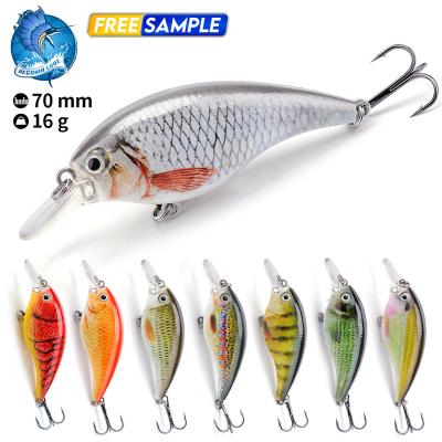 China Vivid Fish Action Trout Swimming Bionic Lure Fishing Tilapia Diving Fishing Bass Lures Wobbler Surface Shallow Saltwater Crankbait for sale