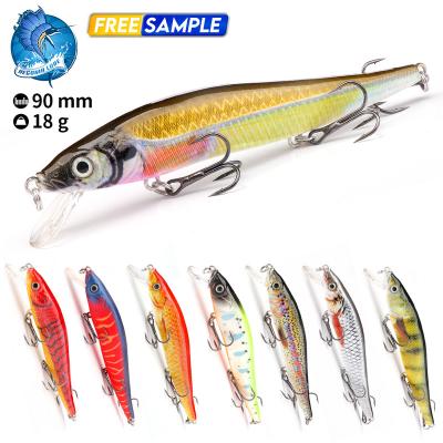 China Vivid Fish Action 110mm Swimming Hooks 13g Three Hooks Custom Fishing Lures Shake Bait Hard Wobbler Minnow Fishing Lures Big Game Fishing Tackle for sale