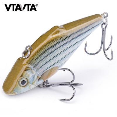 China Artificial Vivid Fish Action 13g 3D Printing Bait Boat Swimming Fishing Lure VIB for sale