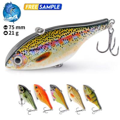 China Vivid Fish Action Wholesale Wobbler VIB Lure Vibration Bait Sea Fish Swimming Sinking Rattling Hard Lures for sale