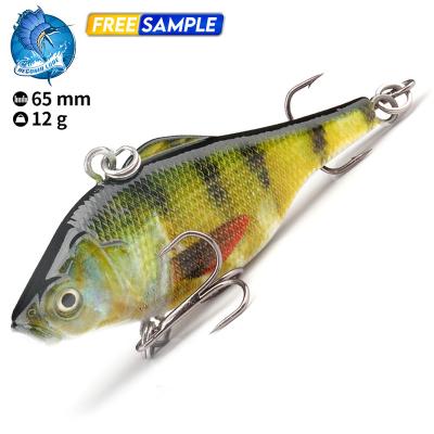 China Vivid Fish Swimming Action Customize Crankbait Lipless Descent Rattle Baits VIB Plastic Vibration Lure Fishing Saltwater for sale