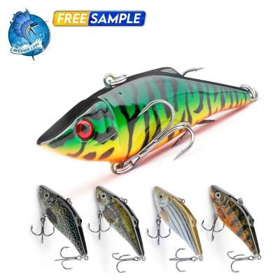 China Vivid Fish Action Bait Tackle Metal Lure Swimming Top Right Vibration Sinking Fishing Simulation Fish Vib Bait for sale