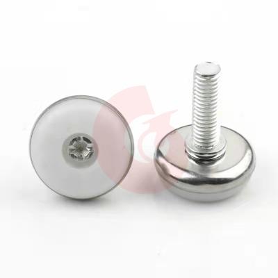 China Modern Metal Adjust Foot Leg Base Levelers OEM Stainless Steel Adjustable Cup Furniture Accept Bolt Type Pad Machine Hardware Origin for sale