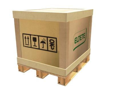 China New Recycled Materials Design Fridge Cardboard Box For Fresh Transportation for sale