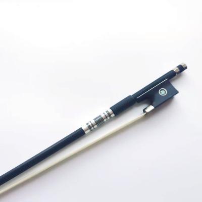 China Violin Factory Price Violin Bow Black Carbon Fiber Cello Bow for sale