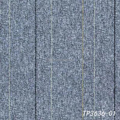 China Stain Resistant Modern Commercial PP Office Carpet Tile Flooring With Bitumen Backing for sale