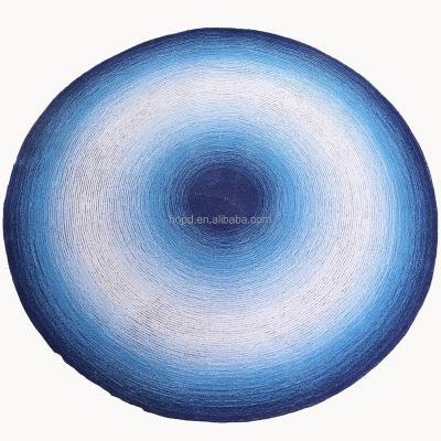 China Non Slip Custom Hand Wool Blanket Tufted Rug For Living Room Bedroom for sale