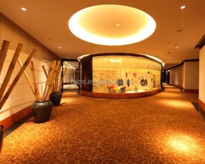 China Fire Resistant High End Bright Orange Carpet For Hotel for sale