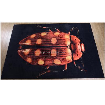 China Non-Slip Nylon Printed Blanket 3D Custom Rug For Home Decoration for sale