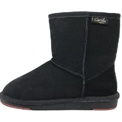 China 2021 New Fashion Factory Wholesale Anti-slippery Woolen Snow Boots For Woman for sale