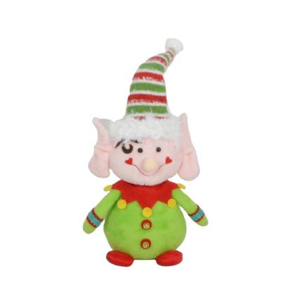 China Christmast Ornament Santa Claus Doll Snowman Elves Unicorn Dinosaur Stuffed Cute Navidad Plush Christmas Gift Decorations for sale