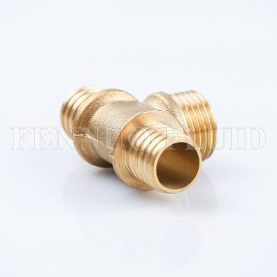 China Pex Crimp Fitting Pex Fittings and PEX Tubing with Pex Tee Forged Brass Male Crimp Fitting for sale