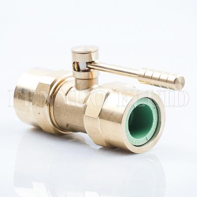 China General Ppr Ball Valve Irrigation Compression Fittings PPR Ball Valve For Cold And Hot Water Stop Valve for sale