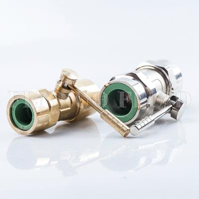 China Best quality general brass ppr dual union ball valve PN25 OEM with saber certificate for sale