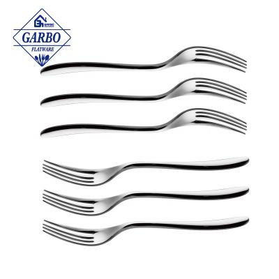 China 304 Stainless Steel Classic Design Dinner Fork Acceptable Mirror Polished Tableware Gift Disposable Fruit And Steak Fork for sale