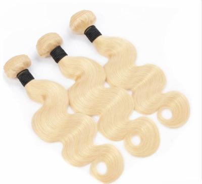 China Silky Straight Wave 613 Blonde Color Hair Weave, 100% Remy Indian Hair Extension, Indian Body Wave Virgin Hair for sale