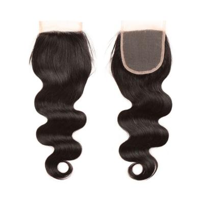 China Softest Body Cambodian Human Hair Machine Drawn Wavy Double Drawn / Single Weft For Making Closure From Raw Hair for sale