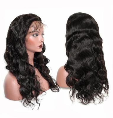 China Bleached Knots Hair Lace Wig, Body Wave, 14