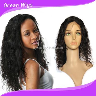 China Top Quality Aliexpress Glueless Regular Wave Wavy Full Lace Wigs For Black Women for sale