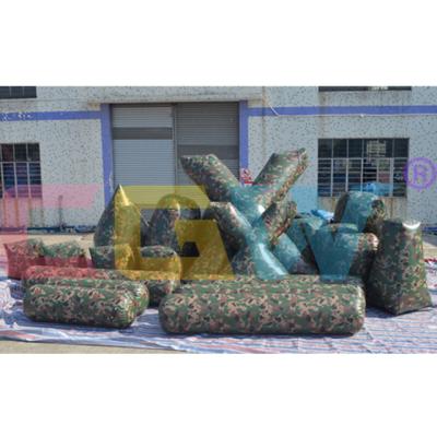 China Party/Birthday/Sport Games CGW Factory Price Inflatable Paintball Arena,Kids Inflatable Paintball Bunkers,Inflatable Paintball Obstacle For Adults for sale