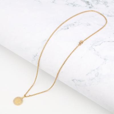 China Nice price nickel and lead free type new fashion stainless steel gold chains jewelry necklace for men and women for sale