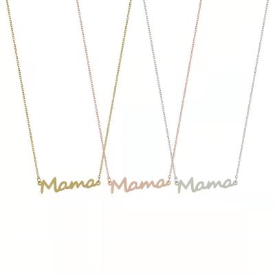 China S925 Sterling Silver Personality Love Mother Child Romantic Foot Pendant Chain Necklace Women for sale