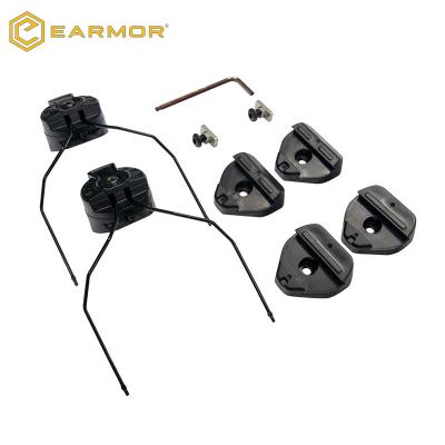 China ARC Or M-LOK Helmet EARMOR M13 Adapter Quantity To M-LOK Mtek FLUX Helmet Connect To M31 M32 EARMOR Helmet for sale