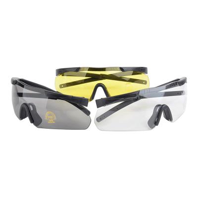 China High Quality 400 Protection UV Pass Safety Shooting Glasses 1 Frame With 3 Pairs Of Glass OPSMEN EARMOR S01-COM for sale