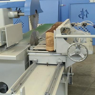 China Horizontal Sliding Table Saw Machine Wood Saw Machine Two Blades Saw Machine for sale