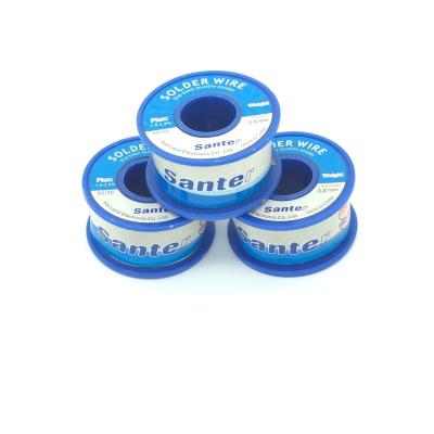 China Excellent Soldering Performance Santer 60/40 Size Quality No Soldering Wire 0.8mm 200g Tin Flux Rosin Activated Cored Cleaning Solder Wire for sale