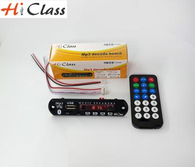 China FM radio factory wholesale DC 5V to 12V MP3 SD, TF card, USB, AUX panel. and audio BT-530, Hiclass brand player FM radio decoder box for sale