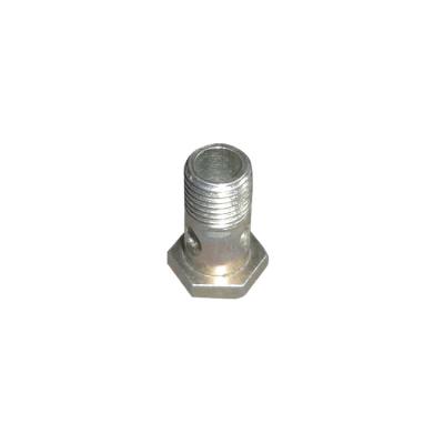 China Suitable for truck parts zinc hdp plated steel hex bolt with hole for sale