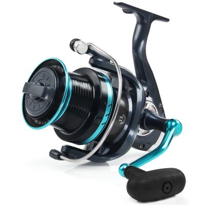 China ZXX DK12000 Straight Edition Metal Sea Fishing Spinning Cylinder Resistance EVA and Metal Handle Spinning Drum Surfing Saltwater Fishing for sale