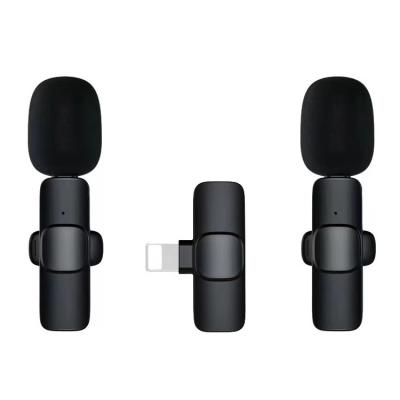 China Wireless Lavalier Microphone HQG Customization Lavalier Microphone Noise Reduction Pickup Gaming MIC Lapel For iPhone Android, Recording Device for sale