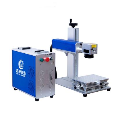 China Mini Portable 3d Laser Engraving Machine 10w 20w 30w 50w Ipg Mini Portable 3d Metal Steel Impresora Air Cooled Rotary Laser for sale