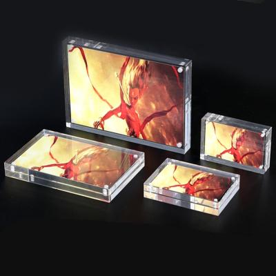 China Decorative Picture Frames 4x6 Picture Frames Acrylic Magnetic Photo Frames Double Sided Picture Frames for sale