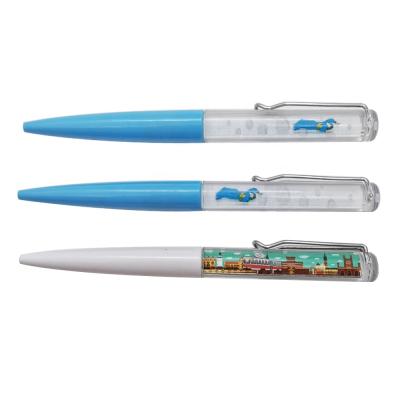 China Office & School Pen Personalized Pens With Glitter Gift Tip Ink Plastic Promotional Pen for sale