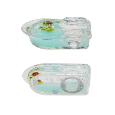 China 2021 Mini Steamship Fridge Magnet Multifunctional Set Viable Wine Bottle Opener for sale