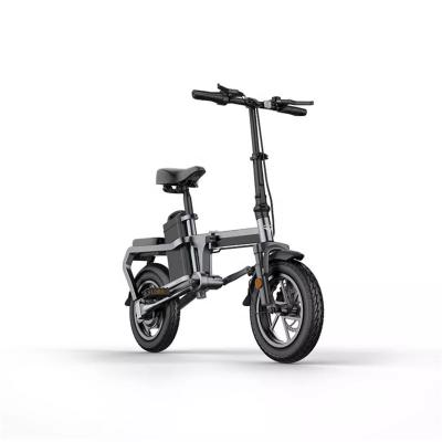 China 14 Inch Tires Fat Steel Portable Lightweight 350w 48v City E Bike Electric Folding Bike for sale