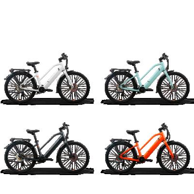 China Factory cheap 36v aluminum alloy 28 inch aluminum alloy belt drive city urban moped electric bike for sale