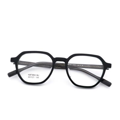 China Brown Acetate Blue Light Glasses Optical Frames MR 98A182 for sale