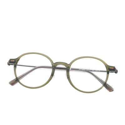 China Classic Mens Round Acetate Glasses Optical Frame MR 98856 for sale