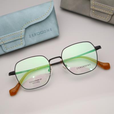 China ZTO 029 Vintage Decorative Full Rim Beta Titanium Glasses Frame for sale