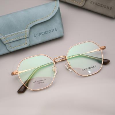 China Retro Classic Oversized Beta Titanium Glasses Frame For Younger Man Woman for sale