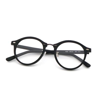 China Wooden Glasses Wood Frame Glasses  Optical Frames Acetate Glasses MR 4242 for sale