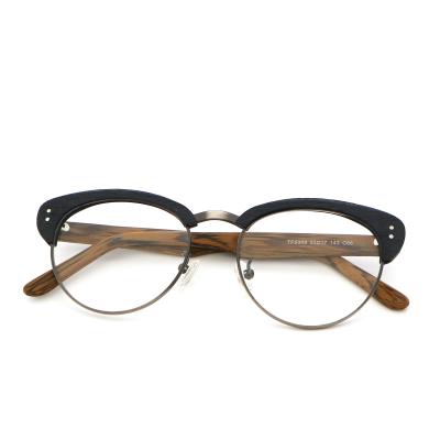 China Handmade Acetate Retro Wood Copy Optical Glasses Frame MR 5309 for sale