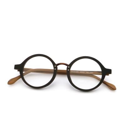 China Vintage Handmade Wood Grain Acetate Glasses Optical Frames MR 251205 for sale